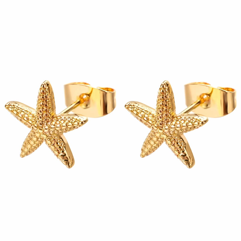 Golden Star Earrings