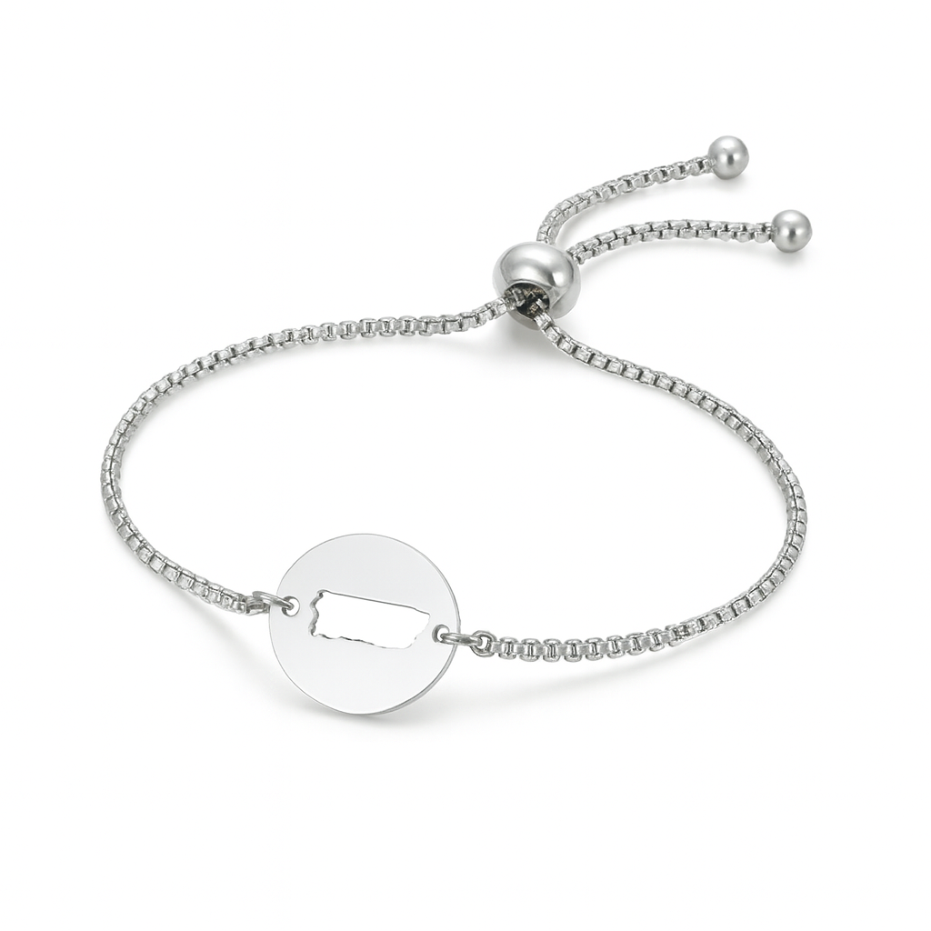 Puerto Rico Map Bracelet