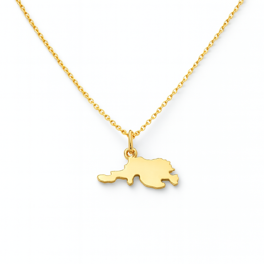 Jost Van Dyke Map Necklace