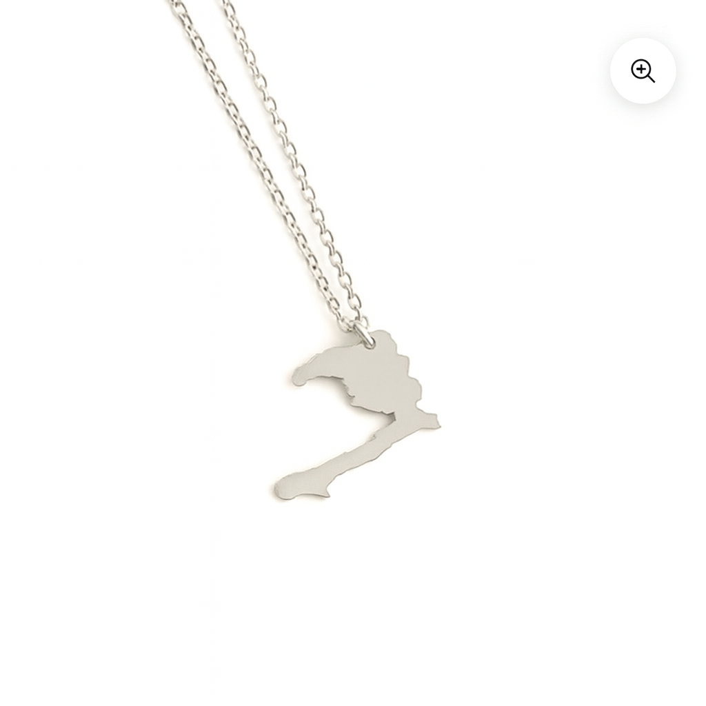 Haiti Map Necklace