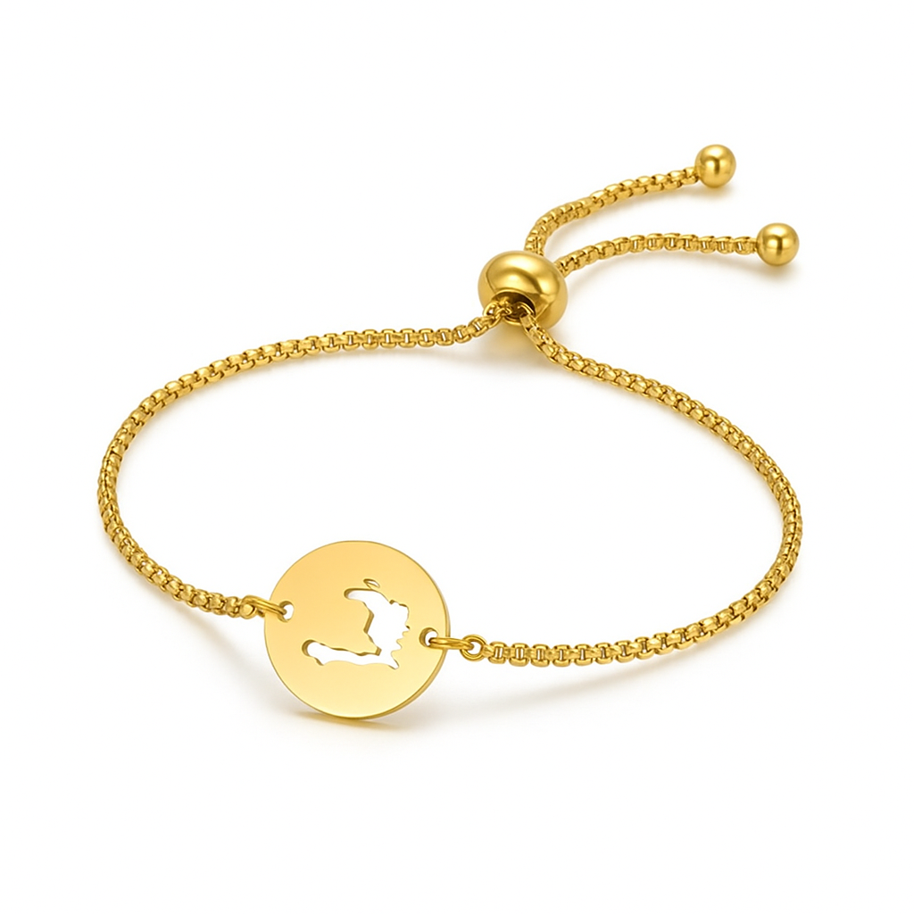 Haiti Map Bracelet