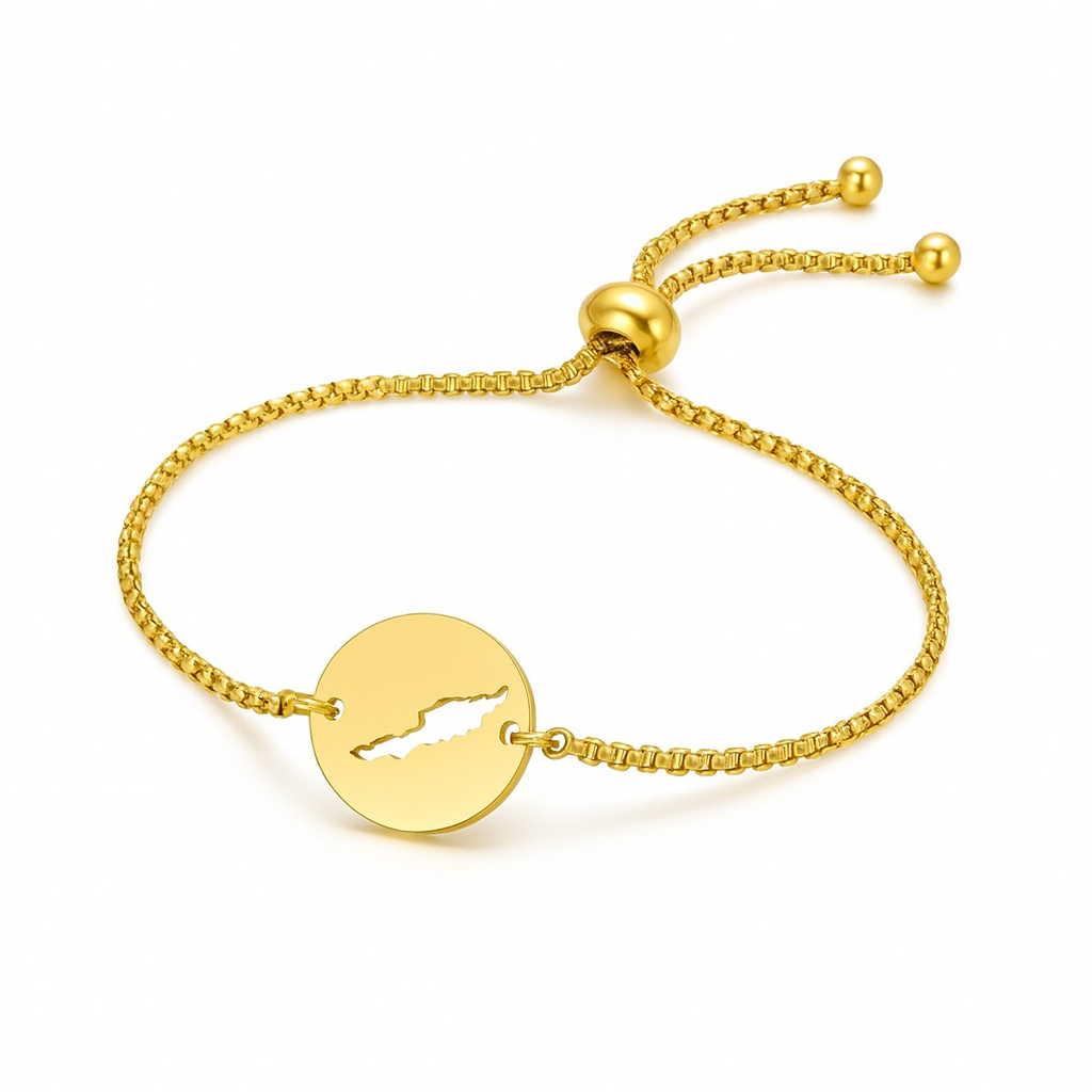 Anguilla Map Bracelet