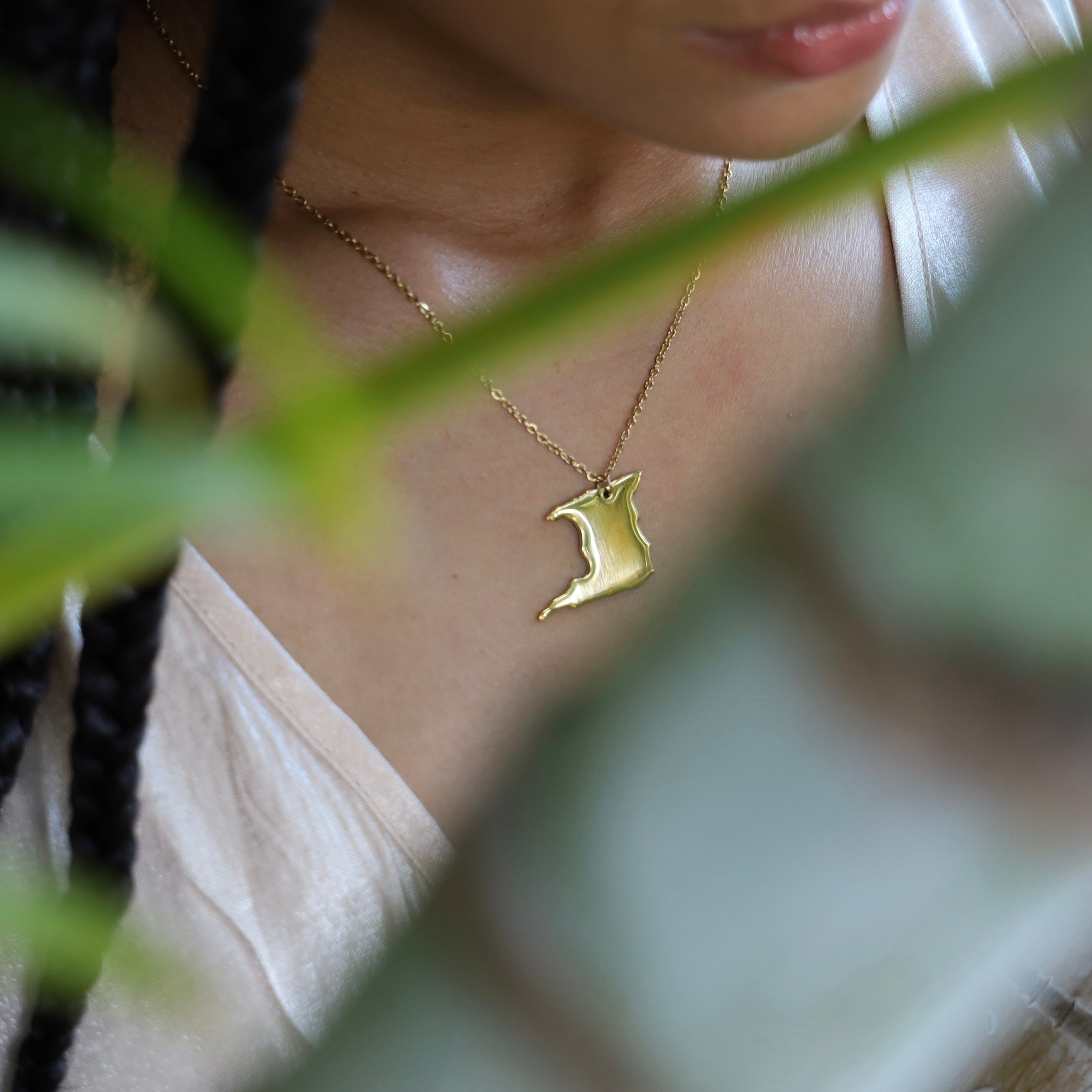 Trinidad Map Necklace