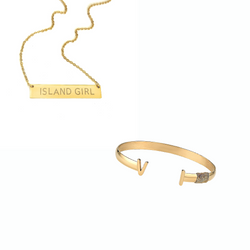 Ladies VI Bracelet + Island Girl Necklace Set