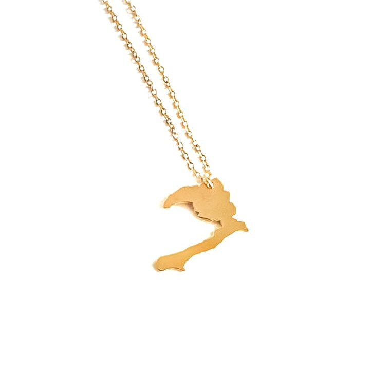 Haiti Map Necklace