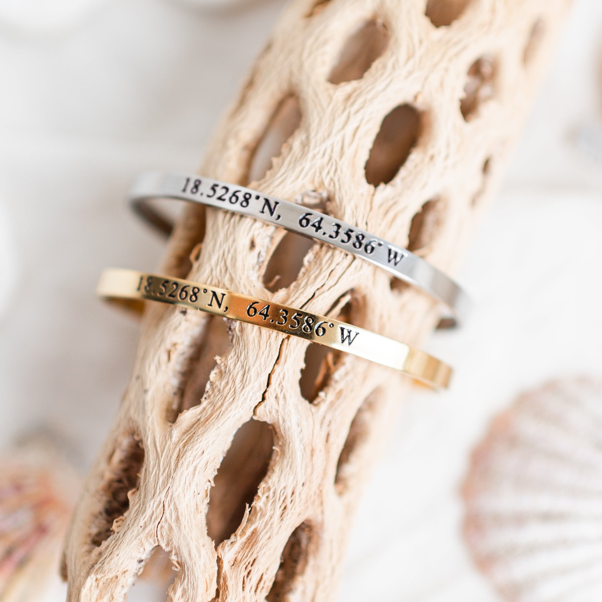 Necker Island, BVI Coordinate Bracelet