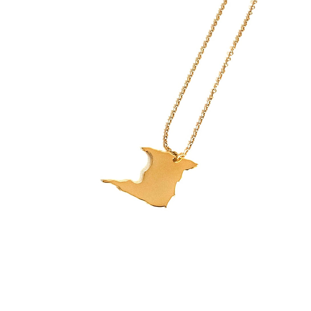 Trinidad Map Necklace